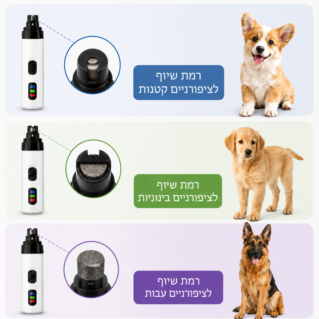 תמונה של כל רמות השיוף