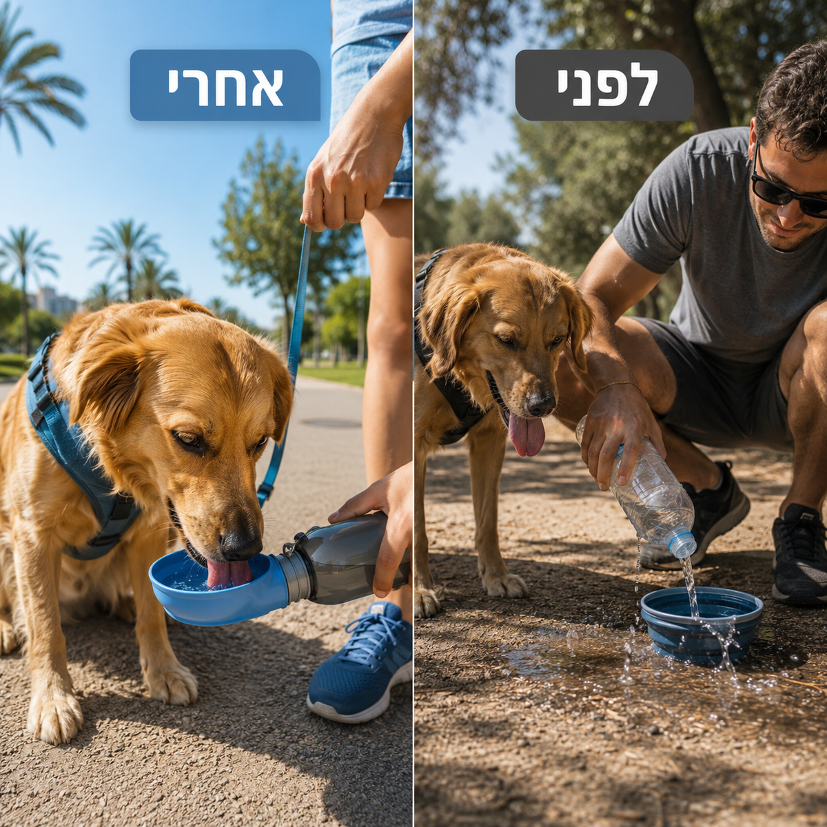 ™HydroPup – בקבוק שתייה מתקפל לטיולים עם הכלב